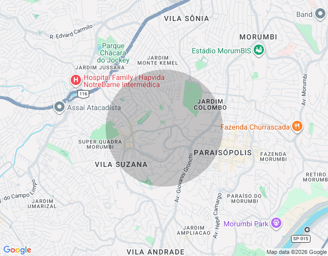 Imóvel no mapa