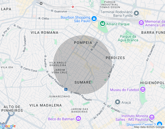Imóvel no mapa