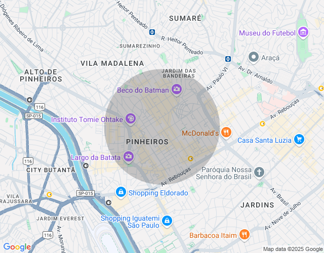 Imóvel no mapa
