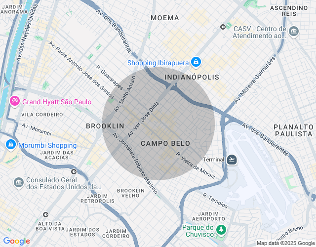 Imóvel no mapa