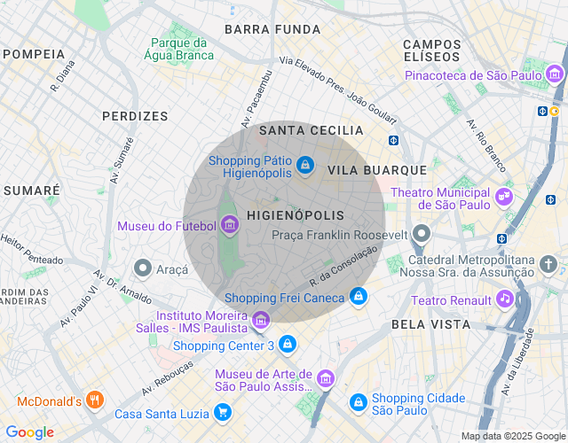 Imóvel no mapa