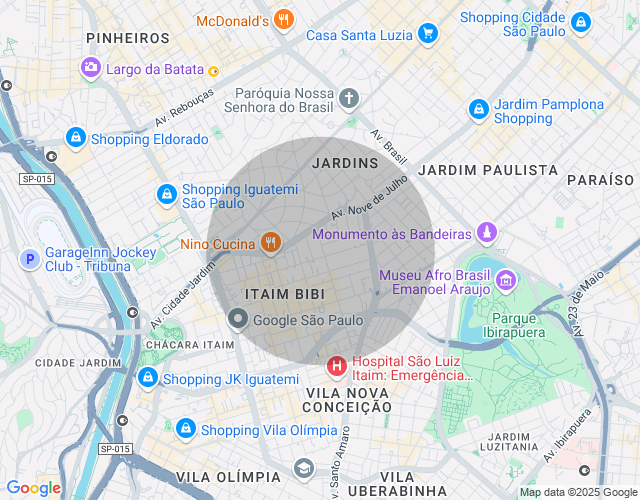 Imóvel no mapa