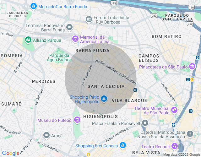 Imóvel no mapa