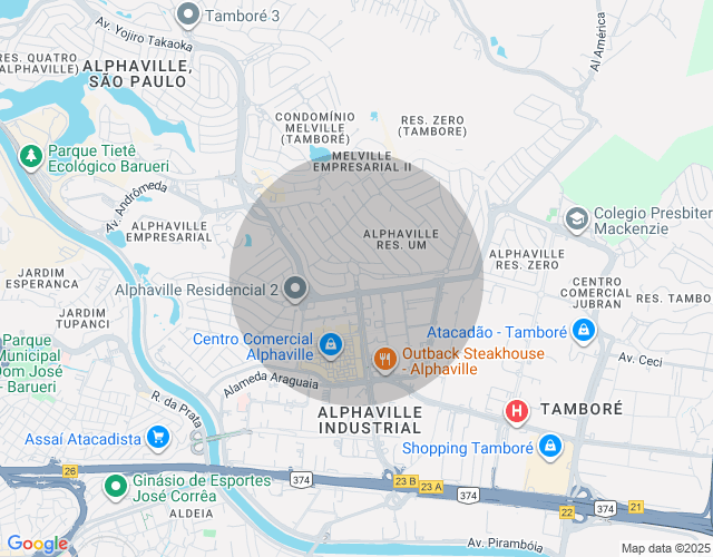 Imóvel no mapa