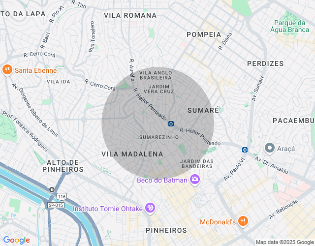 Imóvel no mapa