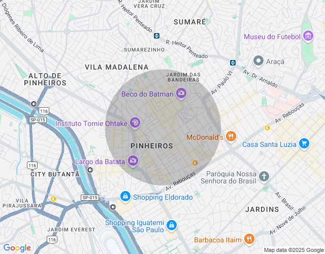 Imóvel no mapa