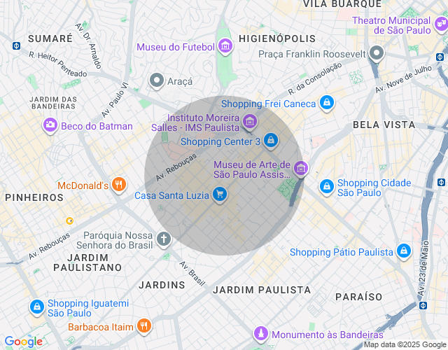 Imóvel no mapa
