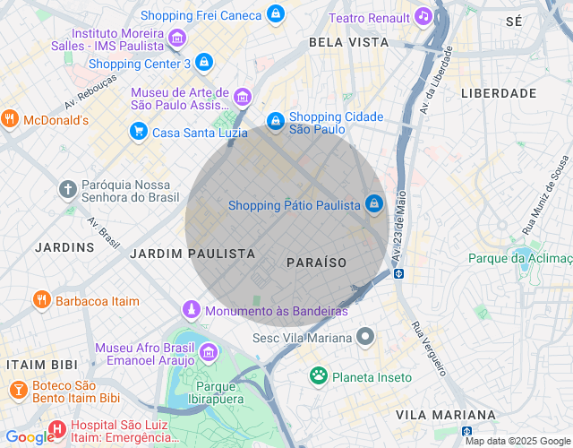 Imóvel no mapa