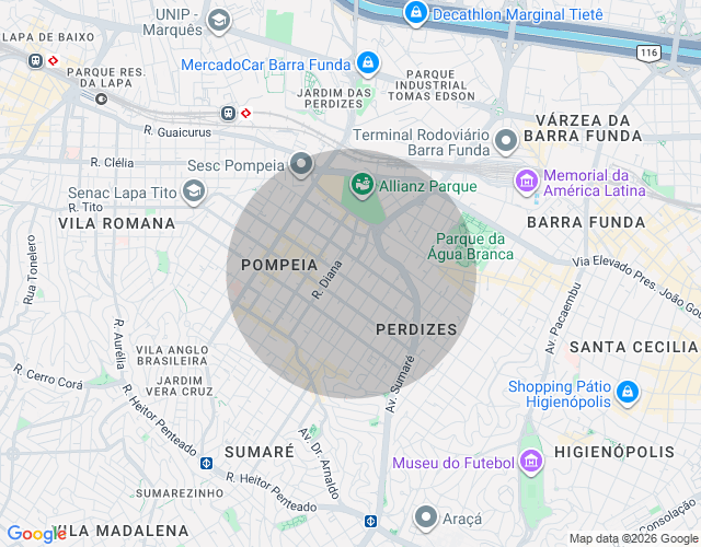 Imóvel no mapa