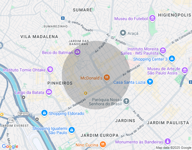 Imóvel no mapa