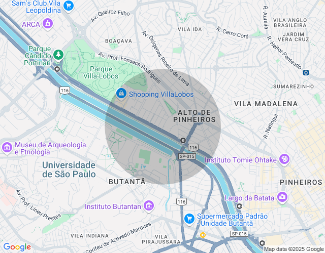 Imóvel no mapa
