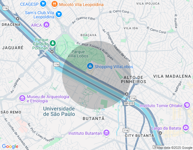 Imóvel no mapa