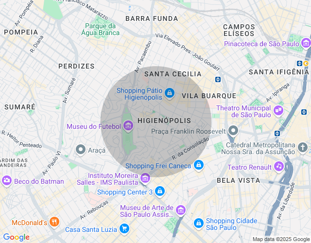 Imóvel no mapa