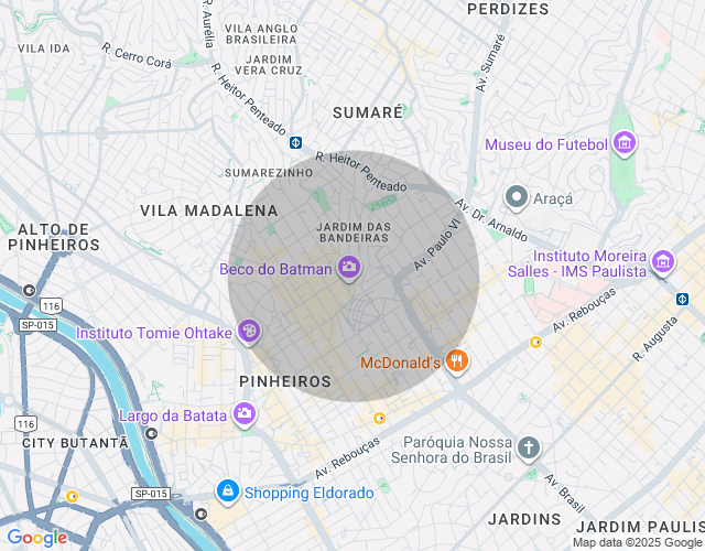 Imóvel no mapa