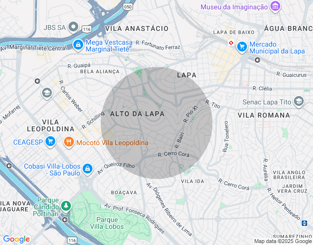 Imóvel no mapa