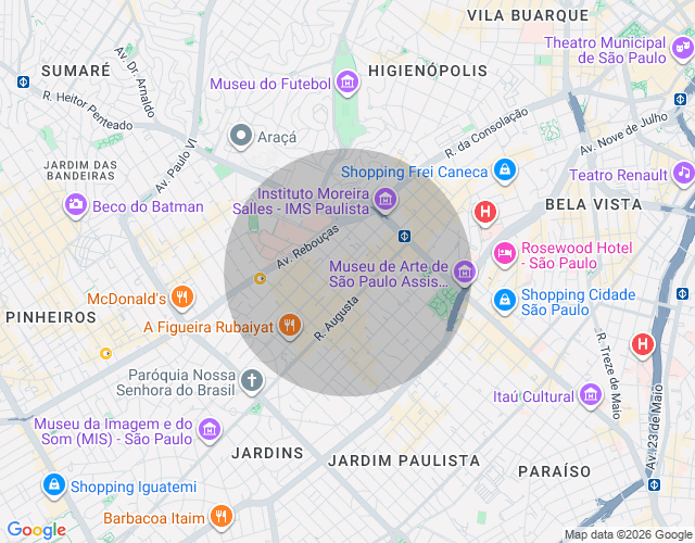 Imóvel no mapa