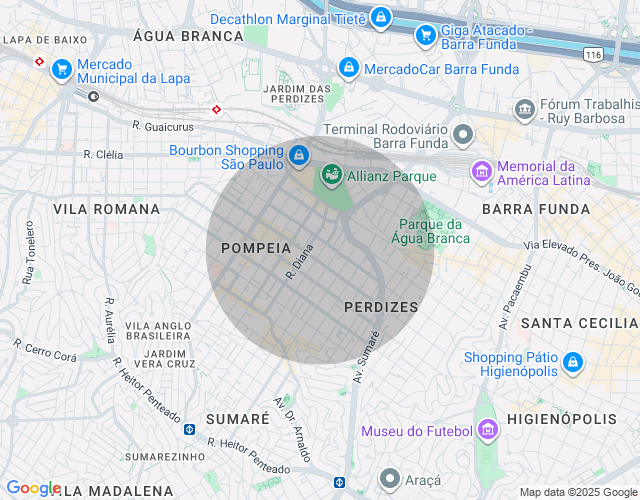 Imóvel no mapa