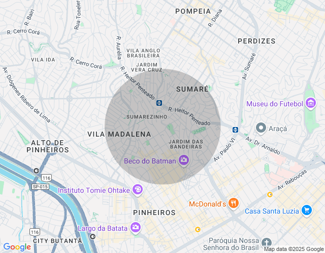 Imóvel no mapa