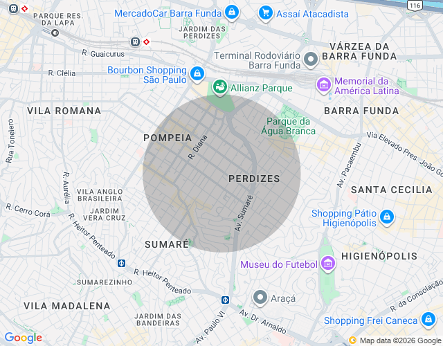 Imóvel no mapa