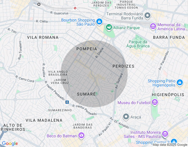 Imóvel no mapa