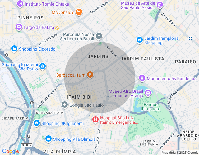 Imóvel no mapa