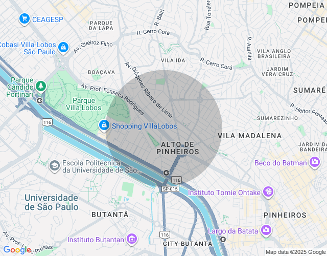 Imóvel no mapa