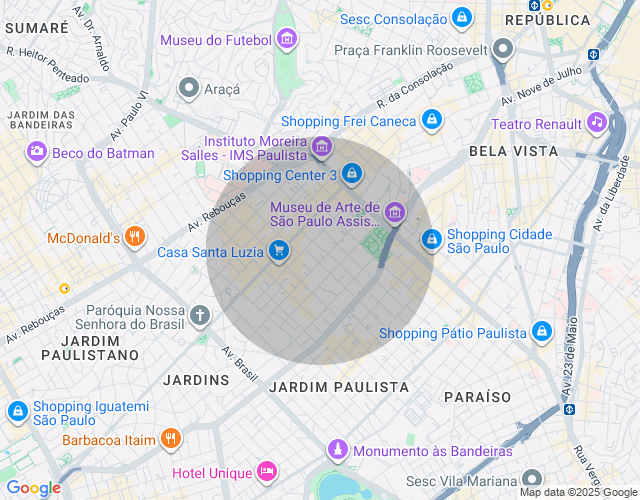 Imóvel no mapa