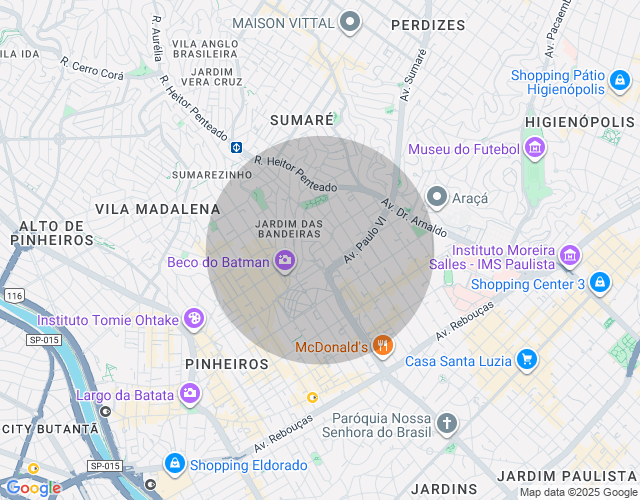 Imóvel no mapa
