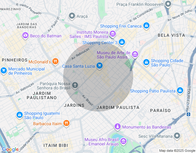 Imóvel no mapa
