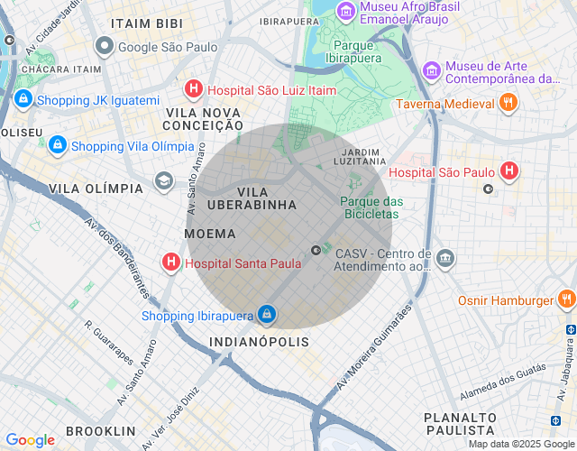 Imóvel no mapa