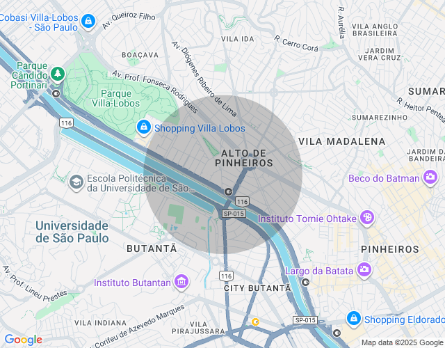 Imóvel no mapa