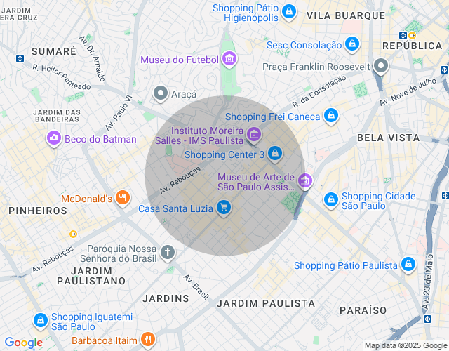 Imóvel no mapa