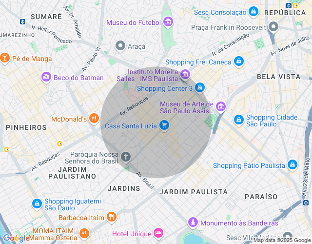 Imóvel no mapa