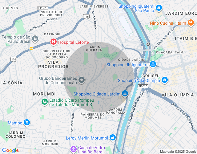 Imóvel no mapa