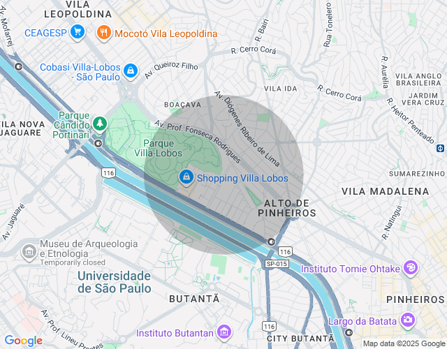 Imóvel no mapa