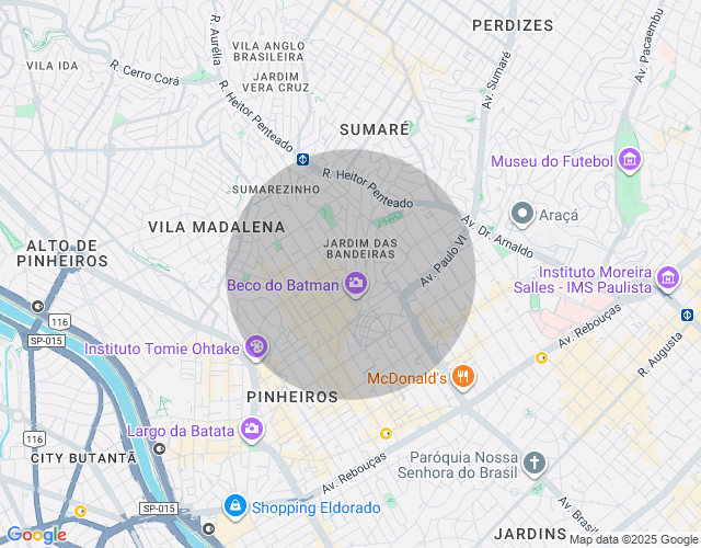Imóvel no mapa