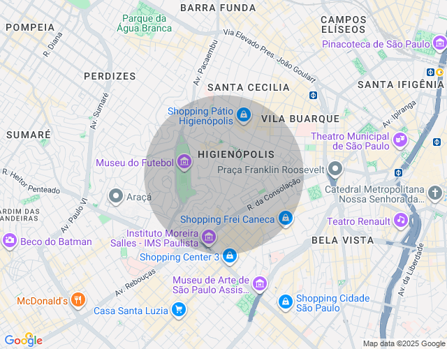 Imóvel no mapa