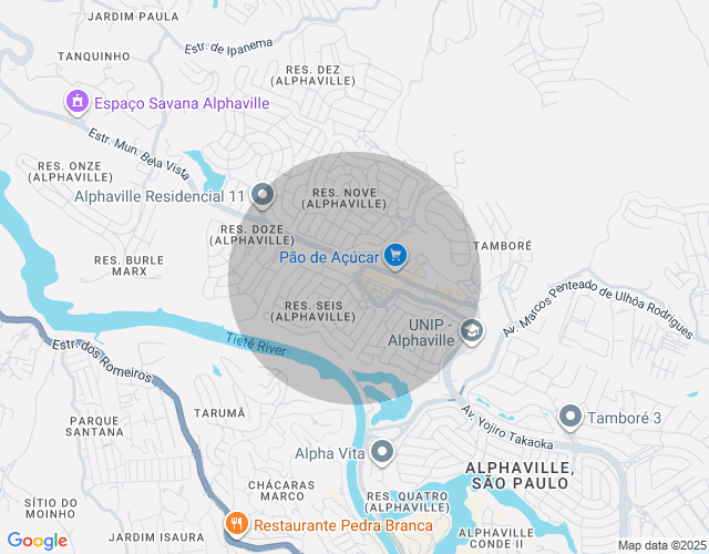 Imóvel no mapa