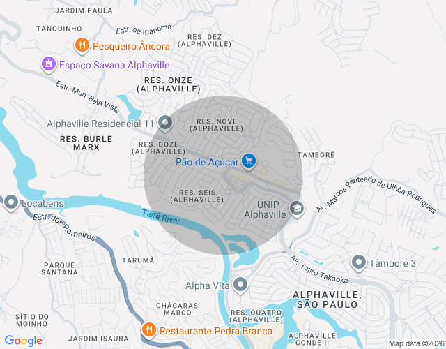 Imóvel no mapa