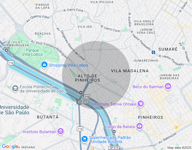 Imóvel no mapa