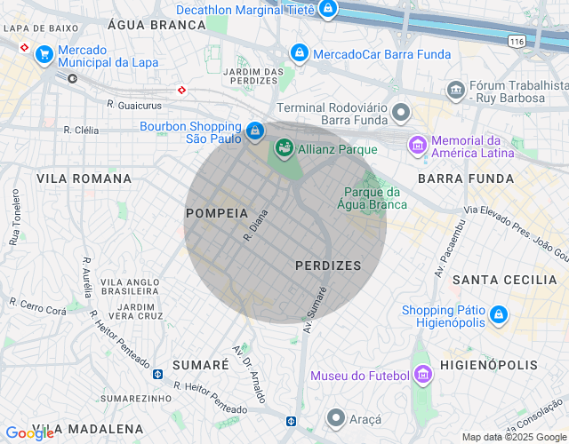 Imóvel no mapa
