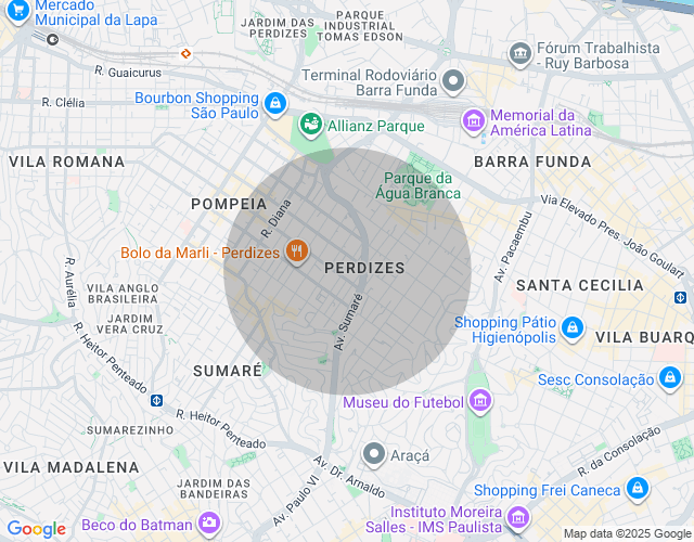 Imóvel no mapa