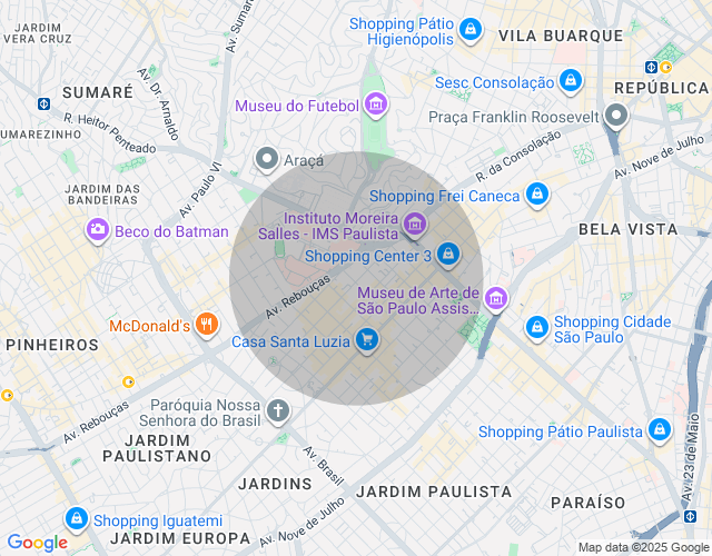 Imóvel no mapa