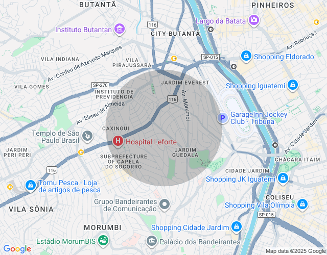 Imóvel no mapa
