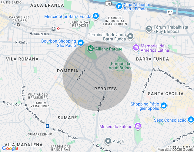 Imóvel no mapa