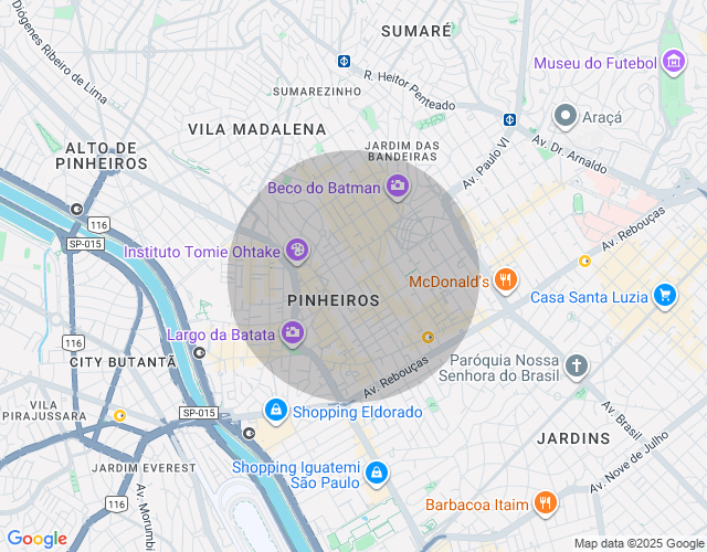 Imóvel no mapa