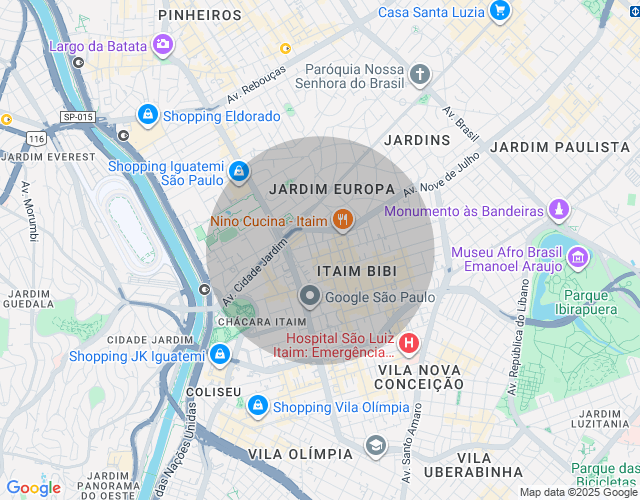 Imóvel no mapa