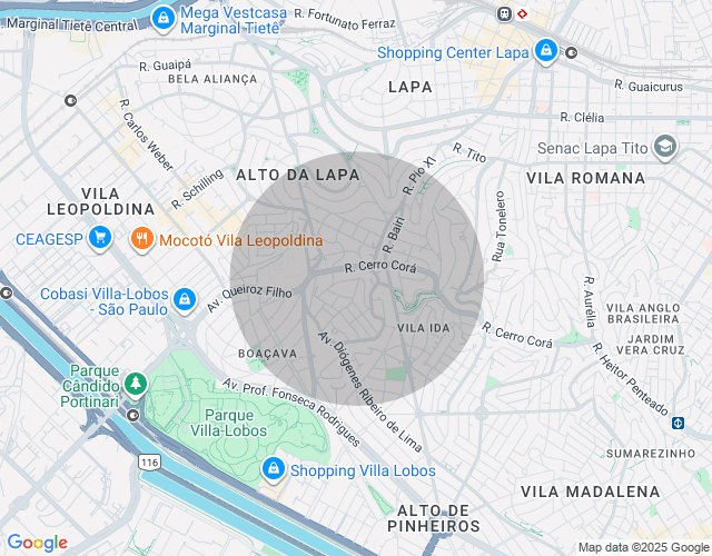 Imóvel no mapa