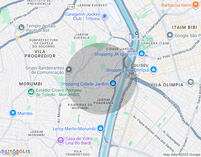 Imóvel no mapa