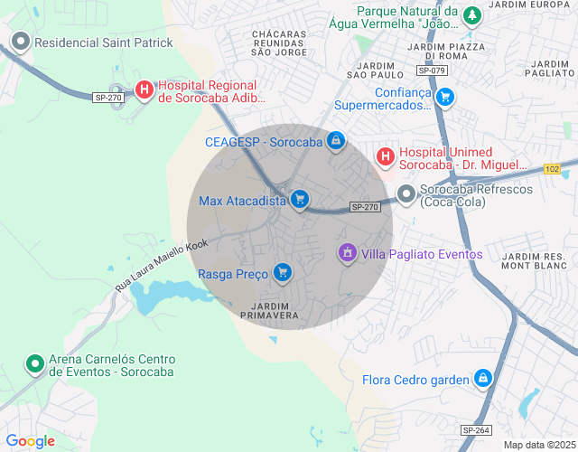 Imóvel no mapa